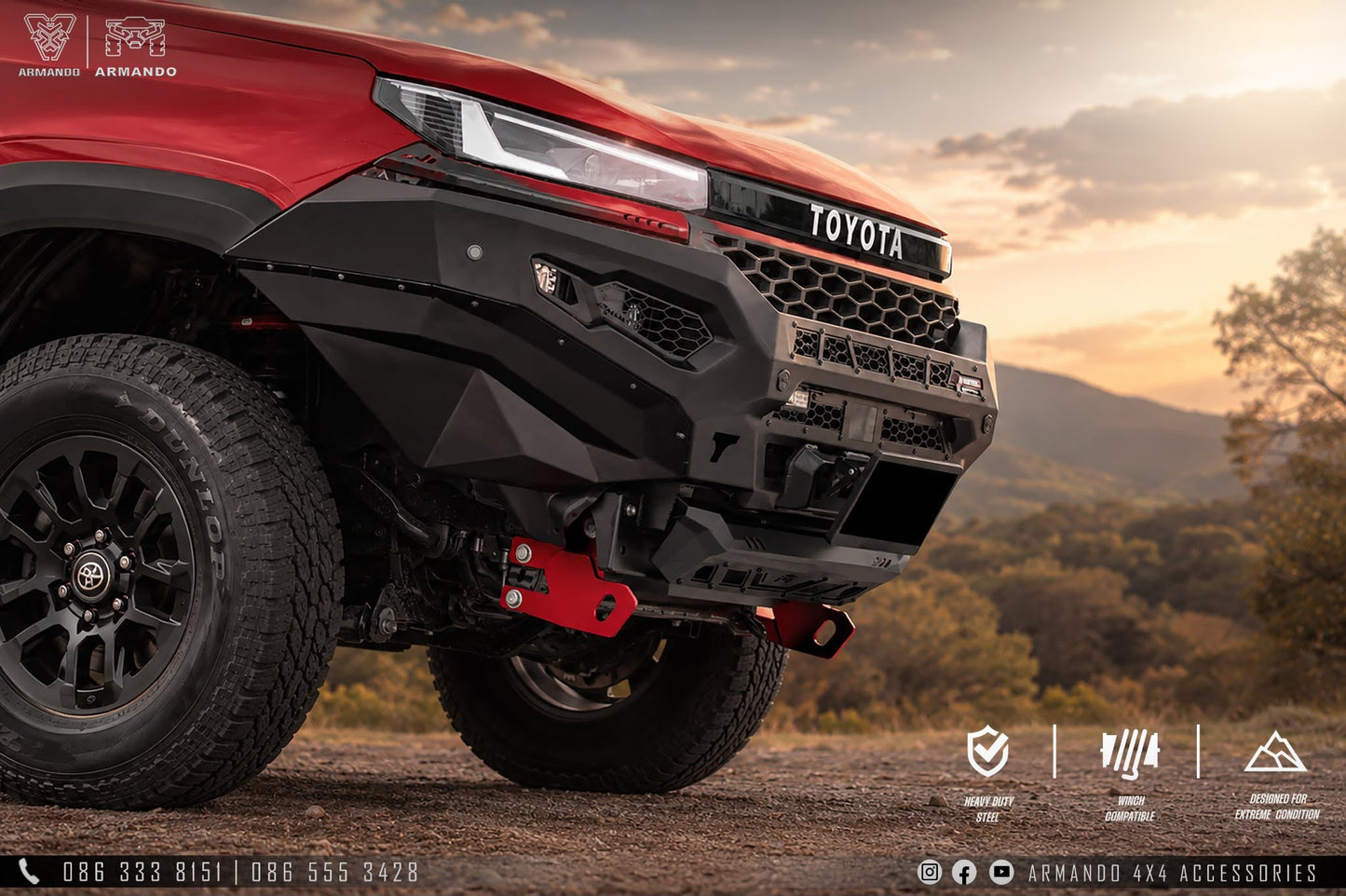 Armando® - 2026+ NEW-GEN TOYOTA HILUX , FRONT WINCH BAR