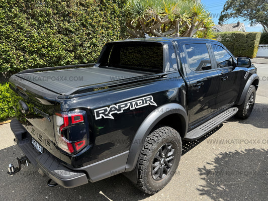 2022+ ( BLACK ROLLER LID & SAILPLANE ) NEXT-GEN FORD RANGER & RAPTOR ELECTRIC ROLLER LID SPORTS BAR. ( FREE FITTING OR SHIPPING )