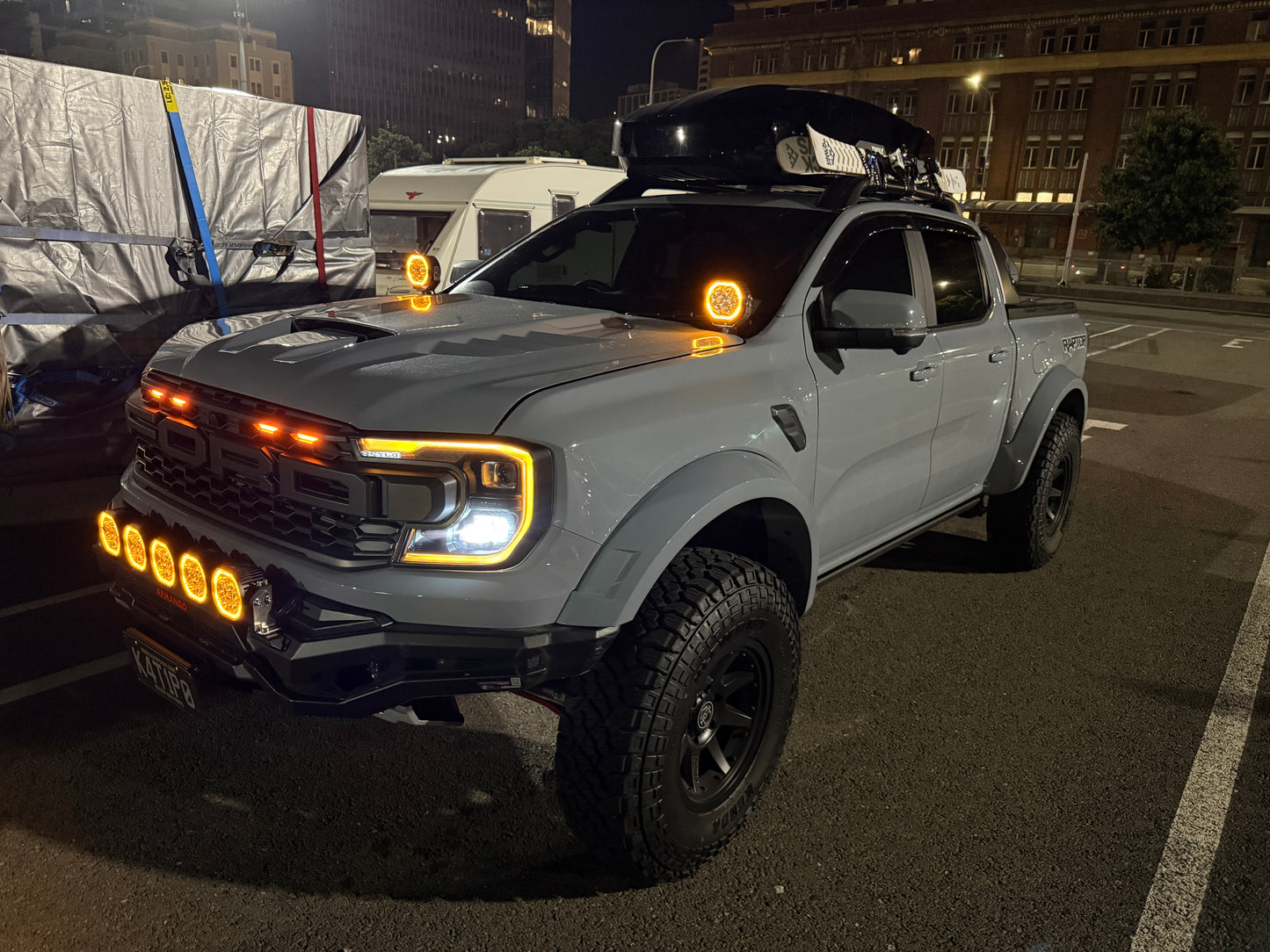 VENOM EDITION DRL — Unleashed! Amber Grill Lights & Daytime Running Light Package Kit for 2022+ Ford Ranger Raptor NEXT-GEN