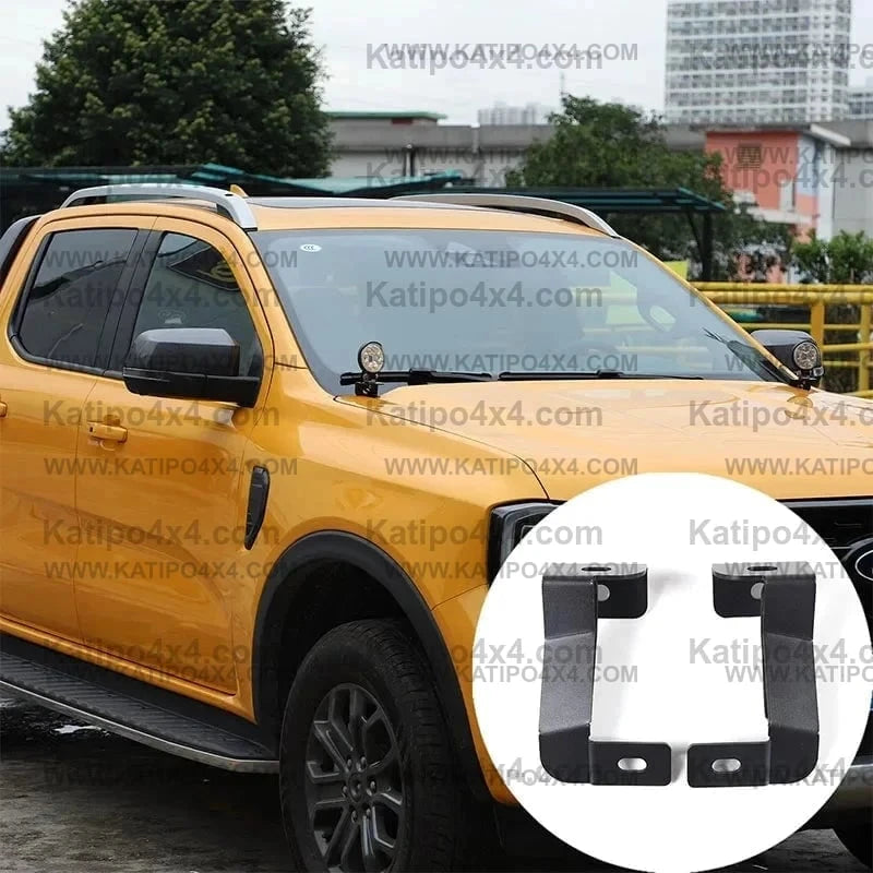 NEXT-GEN FORD RANGER 2022+ Led Light Bar Brackets to mount onto the bumper & for Ditch Lights on the bonnet