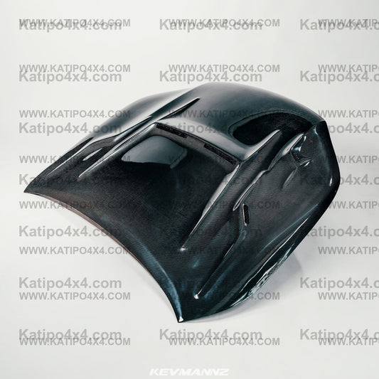 N80 TOYOTA HILUX CARBON BONNET, TYPE - X-MEN V4 (2015-2022)