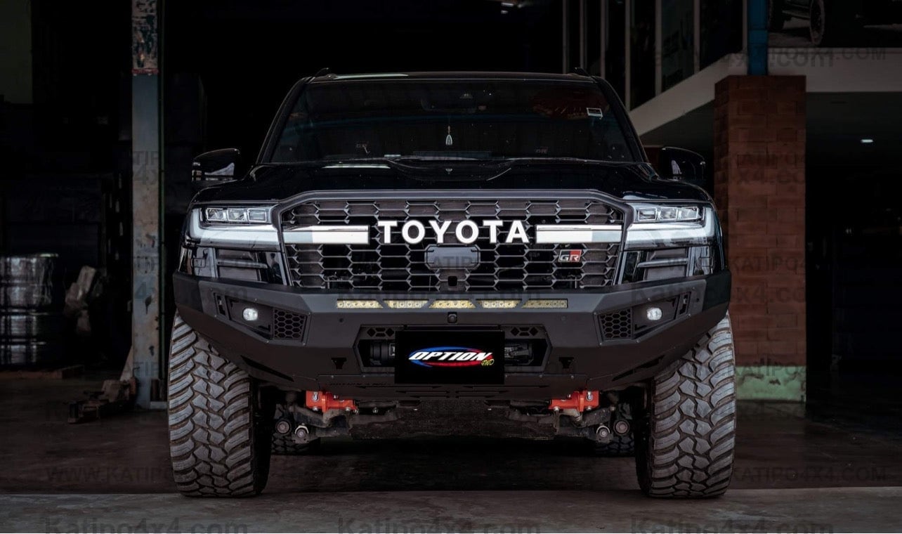 OPTION4WD - TOYOTA LC300 , V.1 FRONT WINCH BAR VX -