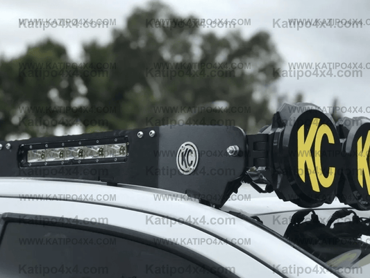 KC HiLights - 10" C-SERIES LED ( FOR M-RACK ) - 4-LIGHTS - 50W FLOOD BEAM - FOR M-RACKS