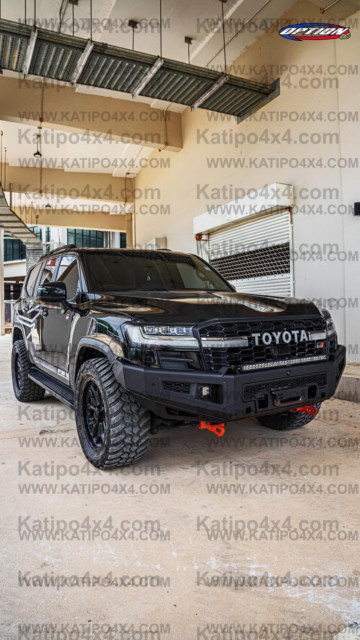OPTION4WD - TOYOTA LC300 , Supreme FRONT WINCH BAR VX - TOYOTA LC300 2022+