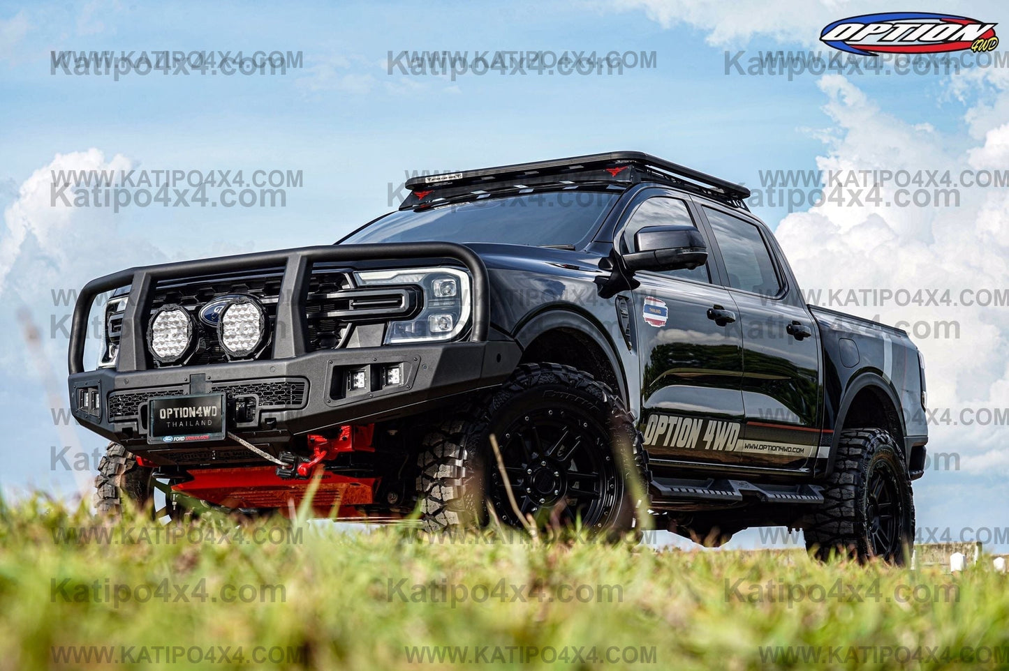NEXT-GEN 2022+ OP-V2 SUPREME FRONT WINCH BAR  ( Loop ) - FORD RANGER & EVEREST
