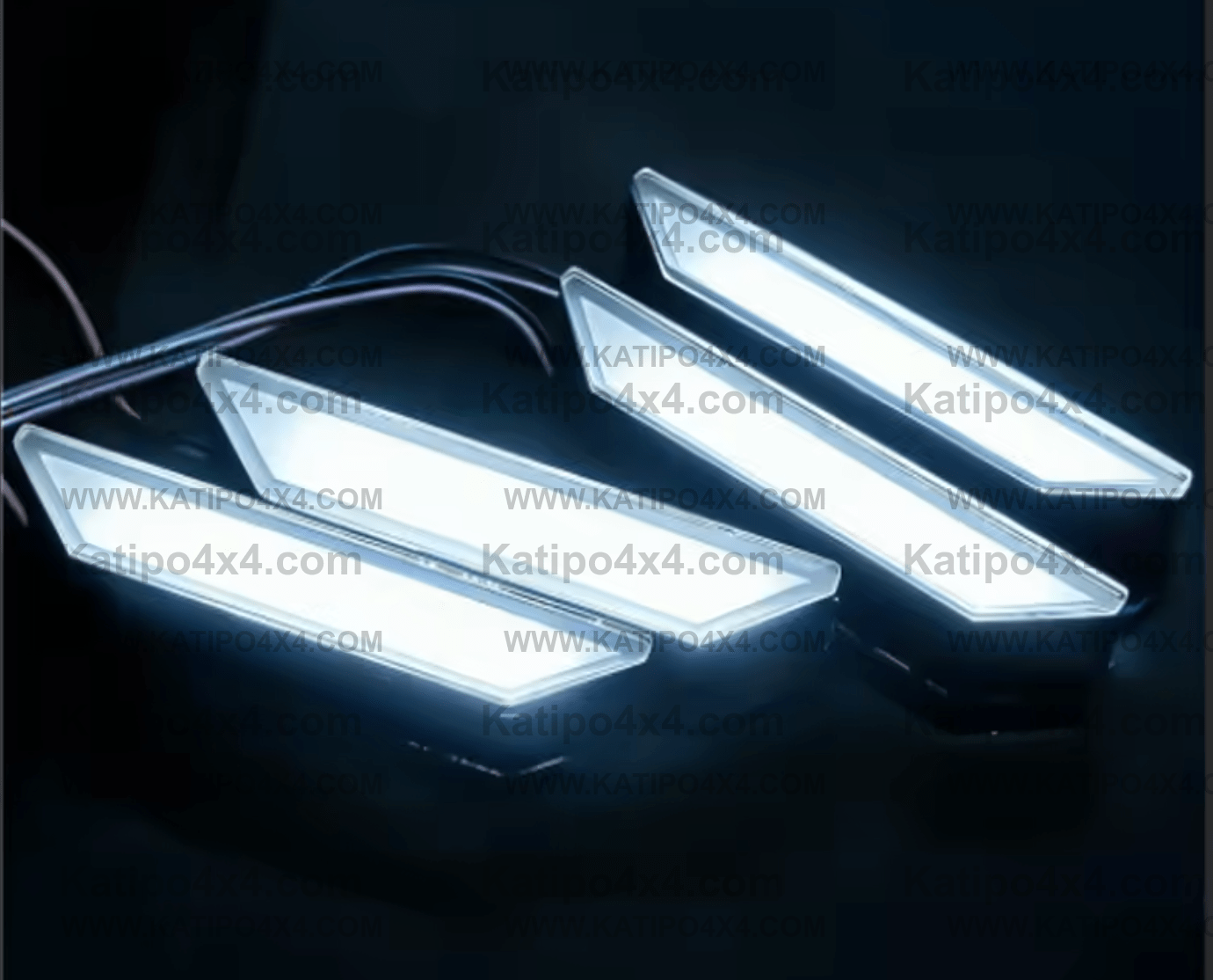 2022+ NEXT-GEN RANGER RAPTOR GRILL LIGHTS ( PERFECT FIT ) 4PC AMBER OR WHITE LED FRONT GRILLE LIGHT LAMPS