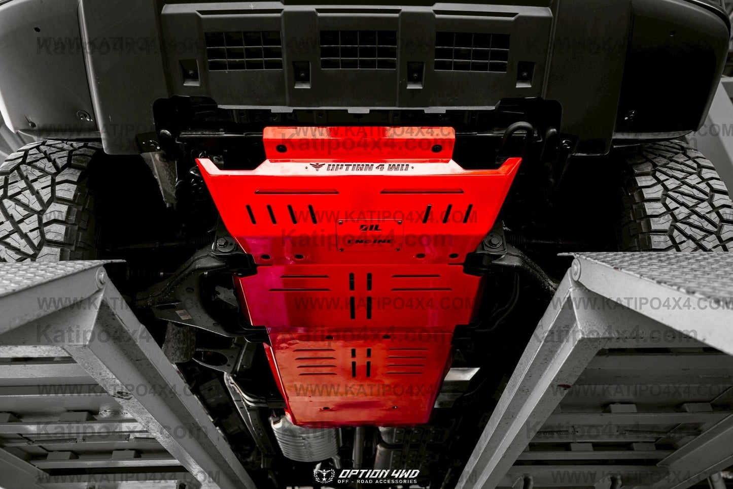 OPTION4WD - UNDERBODY PROTECTION PLATES 3PC STEEL - TANK 300