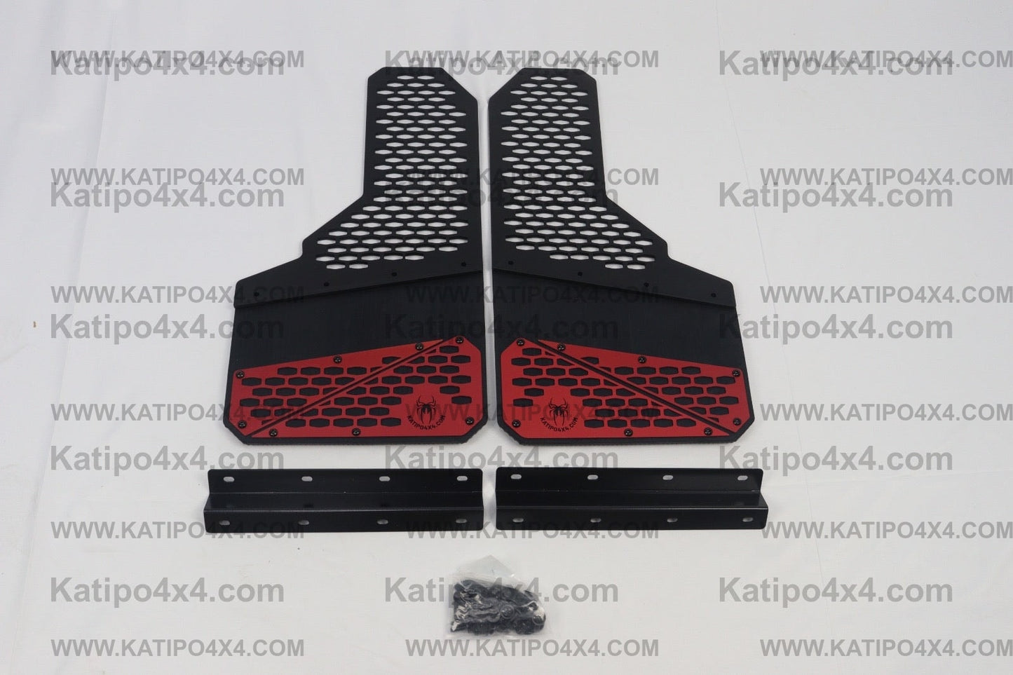 Universal Wide Wheel Mud Flaps ( 2pc ) KATIPŌ-MESH Mud Flaps ( Rubber Flex Model )