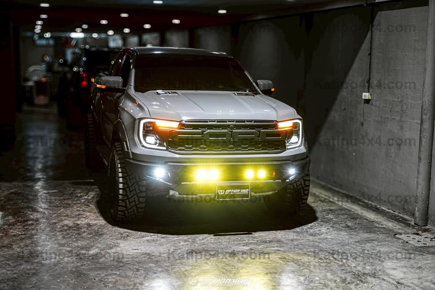 OPTION4WD - NEXT-GEN RAPTOR BAJA FRONT WINCH BAR ( NEW DESIGN )