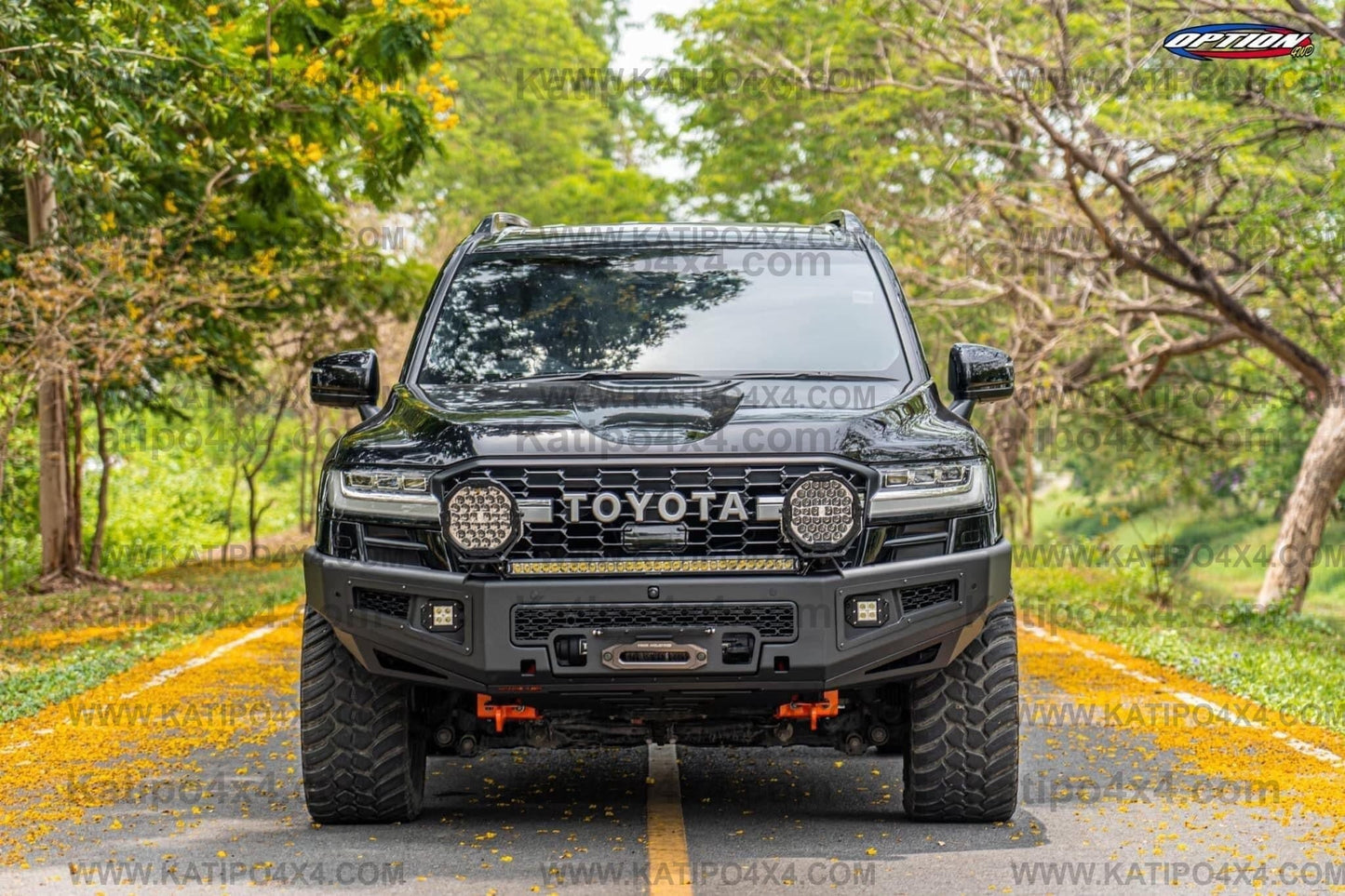 OPTION4WD - TOYOTA LC300 , Supreme FRONT WINCH BAR VX - TOYOTA LC300 2022+
