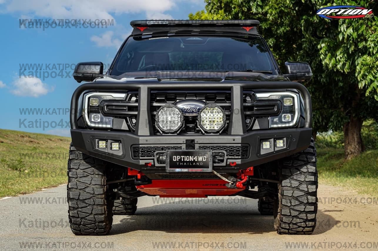 NEXT-GEN 2022+ OP-V2 SUPREME FRONT WINCH BAR  ( Loop ) - FORD RANGER & EVEREST