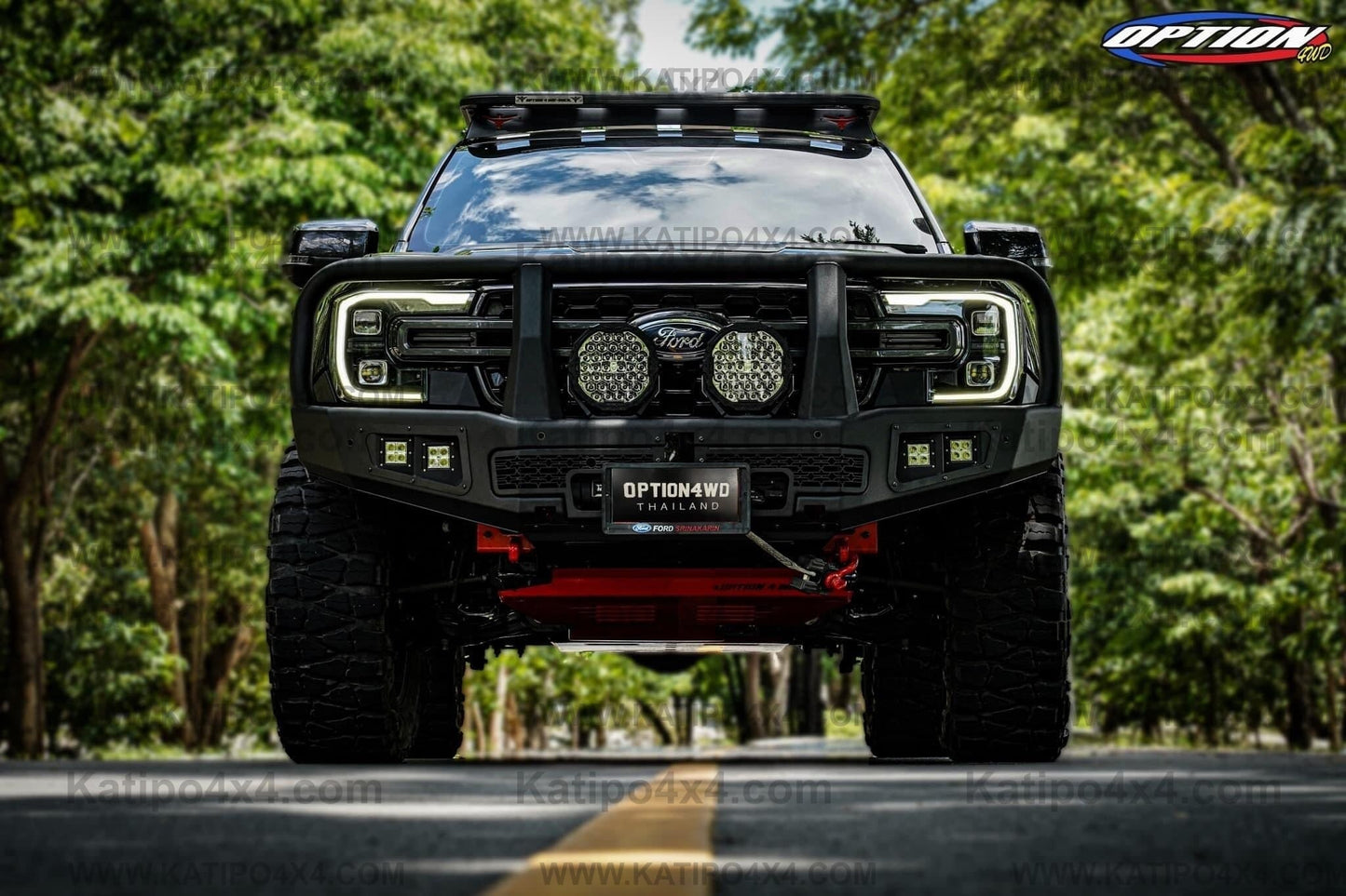 NEXT-GEN 2022+ OP-V2 SUPREME FRONT WINCH BAR  ( Loop ) - FORD RANGER & EVEREST