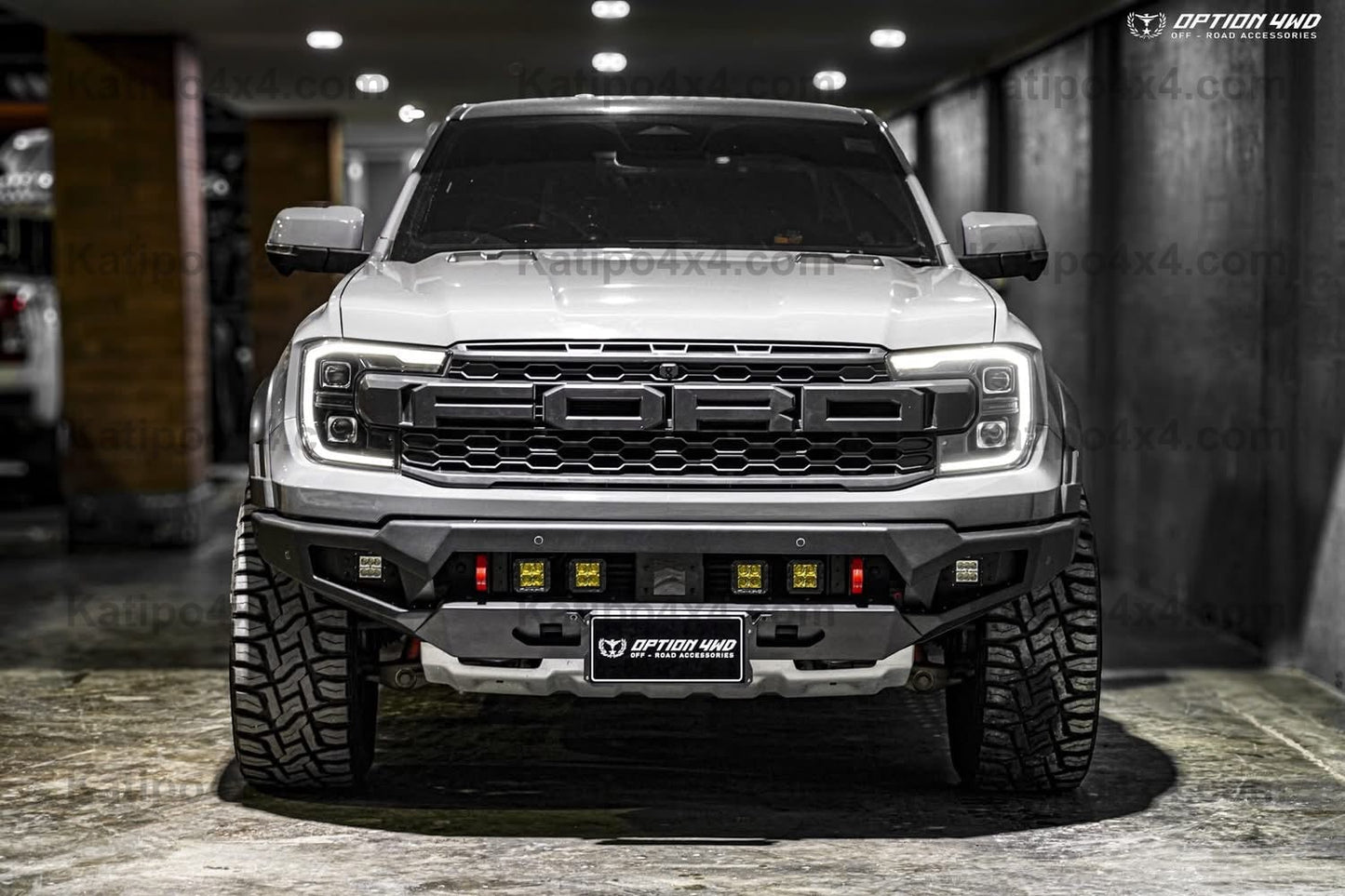 OPTION4WD - NEXT-GEN RAPTOR BAJA FRONT WINCH BAR ( NEW DESIGN )