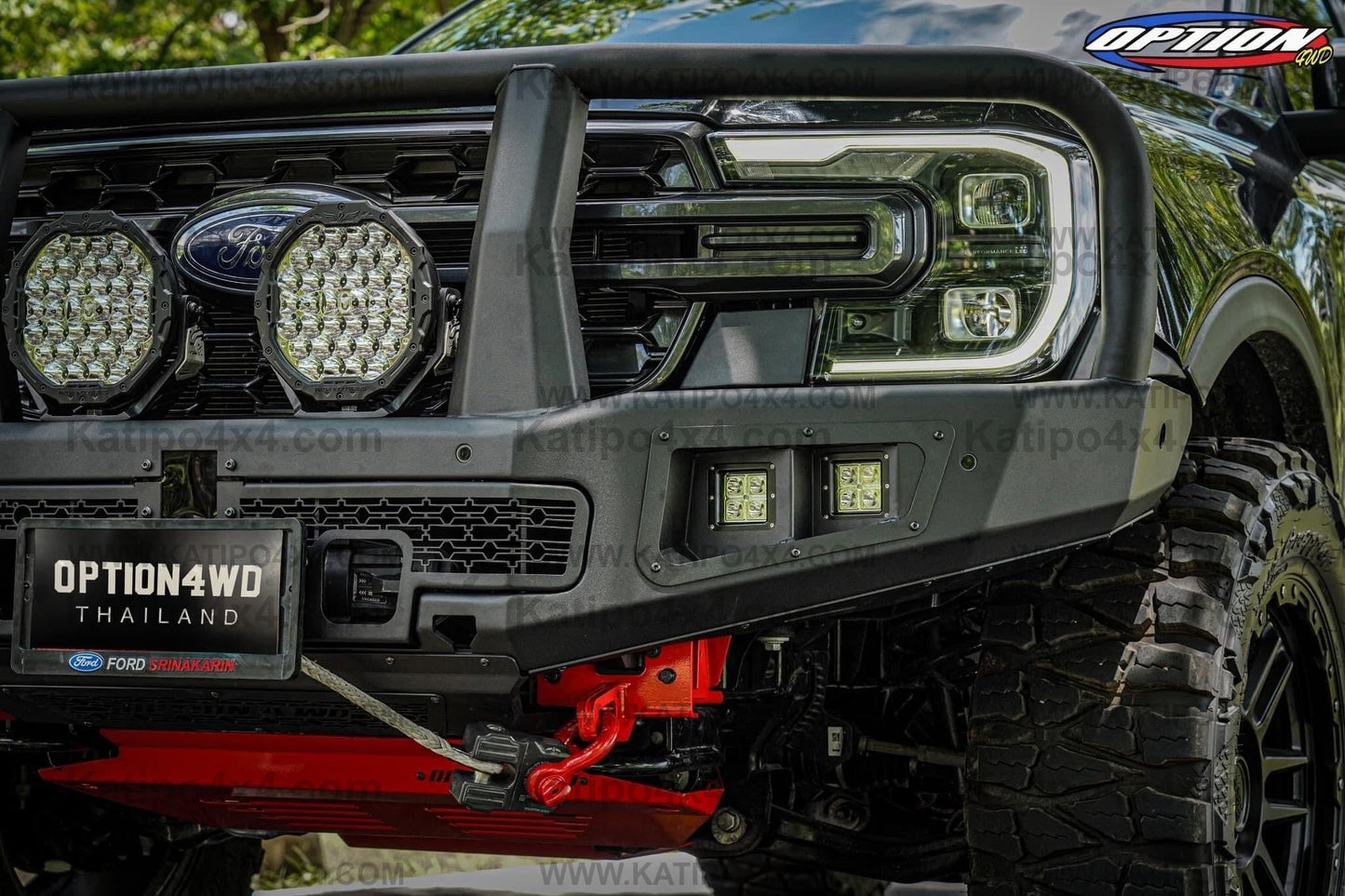 NEXT-GEN 2022+ OP-V2 SUPREME FRONT WINCH BAR  ( Loop ) - FORD RANGER & EVEREST