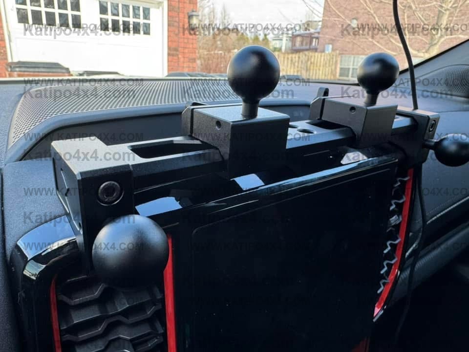 NEXT-GEN FORD RANGER & RAPTOR Center console CELL PHONE, UHF HOLDER , GOPRO Mounting Bracket