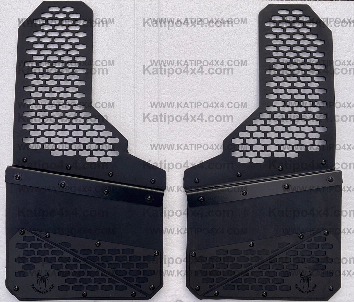 Universal Wide Wheel Mud Flaps ( 2pc ) KATIPŌ-MESH Mud Flaps ( Rubber Flex Model )