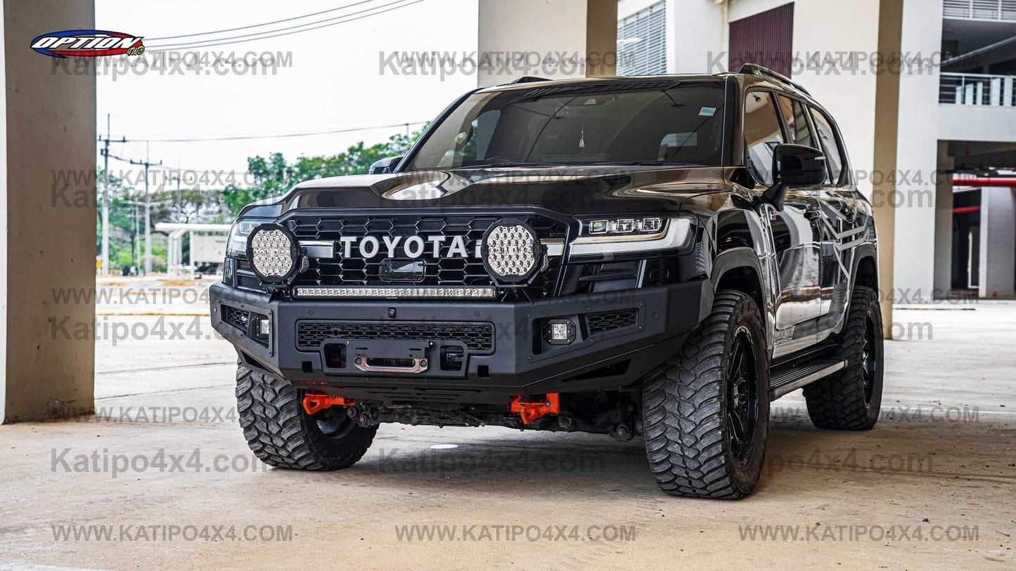 OPTION4WD - TOYOTA LC300 , Supreme FRONT WINCH BAR VX - TOYOTA LC300 2022+