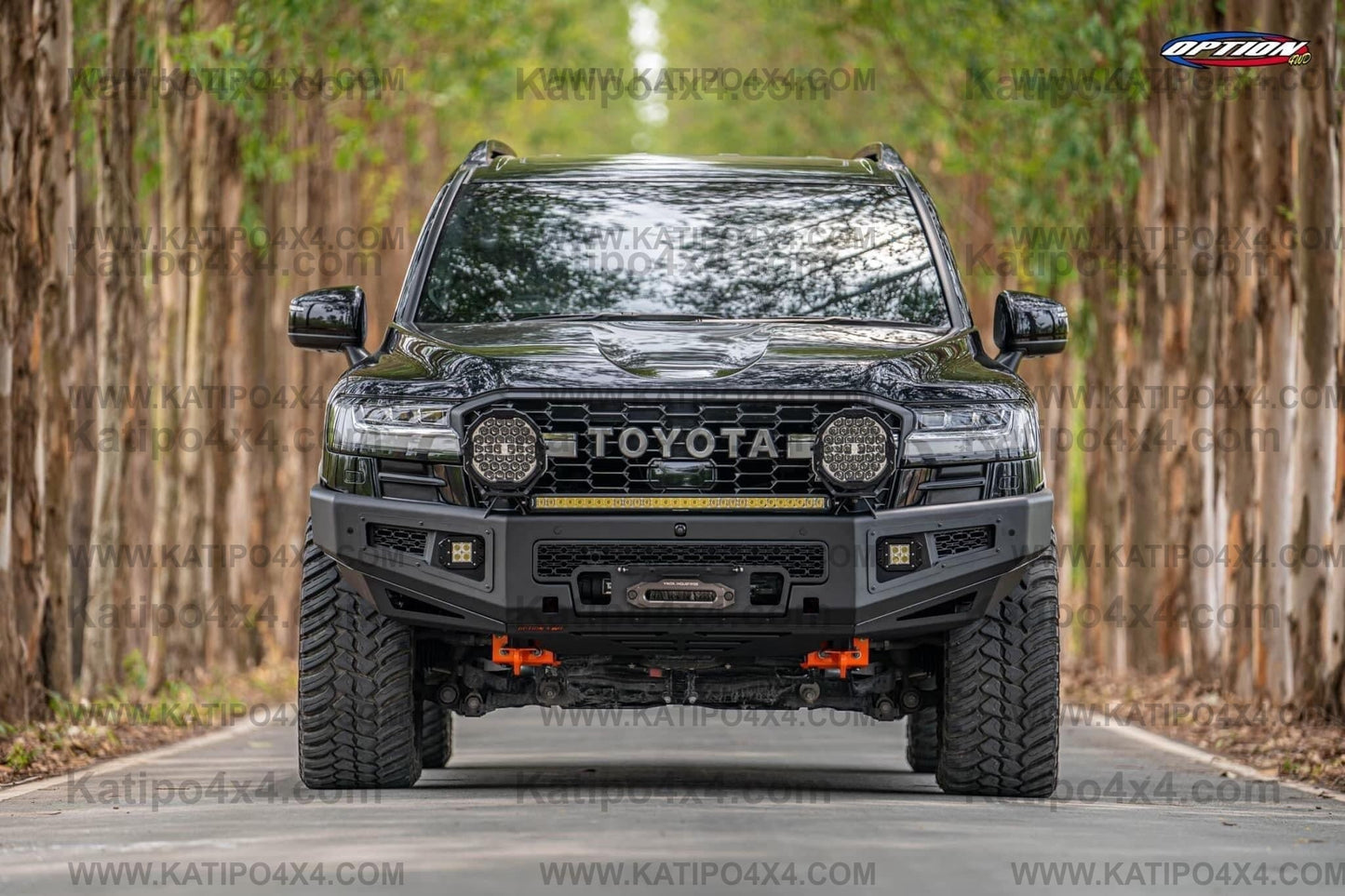 OPTION4WD - TOYOTA LC300 , Supreme FRONT WINCH BAR VX - TOYOTA LC300 2022+