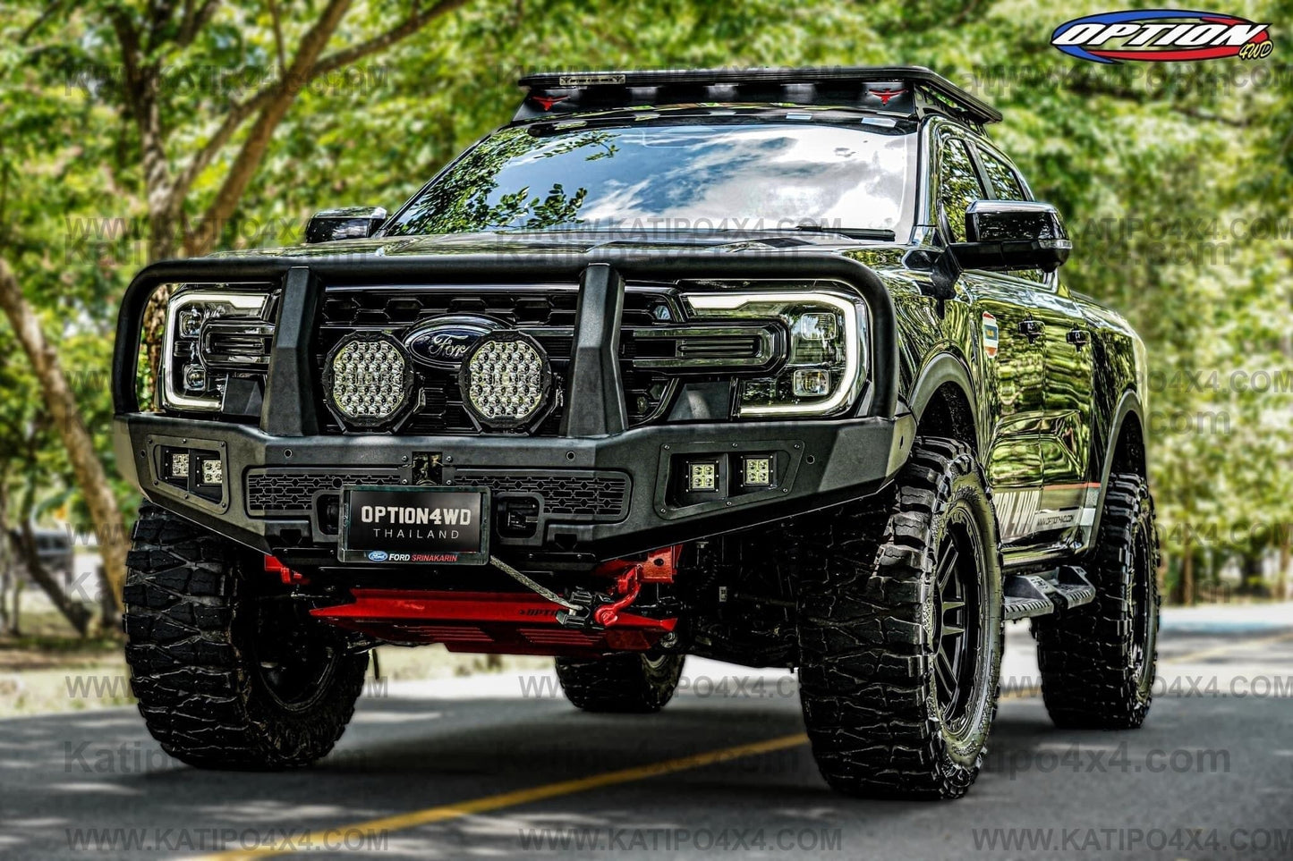 NEXT-GEN 2022+ OP-V2 SUPREME FRONT WINCH BAR  ( Loop ) - FORD RANGER & EVEREST