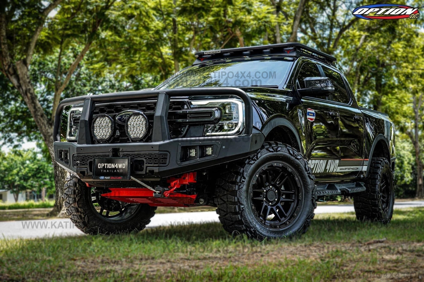 NEXT-GEN 2022+ OP-V2 SUPREME FRONT WINCH BAR  ( Loop ) - FORD RANGER & EVEREST