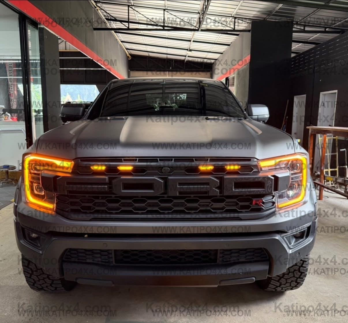 VENOM EDITION DRL — Unleashed!  Amber Grill Lights & Daytime Running Light Package Kit for 2022+ Ford Ranger Raptor NEXT-GEN