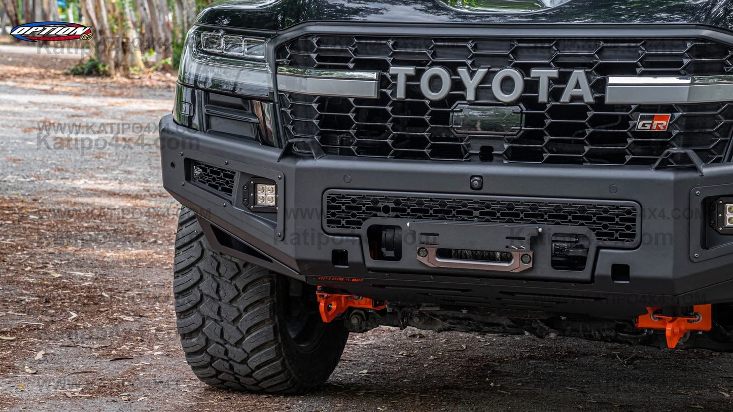 OPTION4WD - TOYOTA LC300 , Supreme FRONT WINCH BAR VX - TOYOTA LC300 2022+