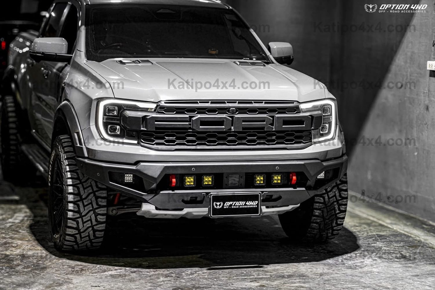 OPTION4WD - NEXT-GEN RAPTOR BAJA FRONT WINCH BAR ( NEW DESIGN )