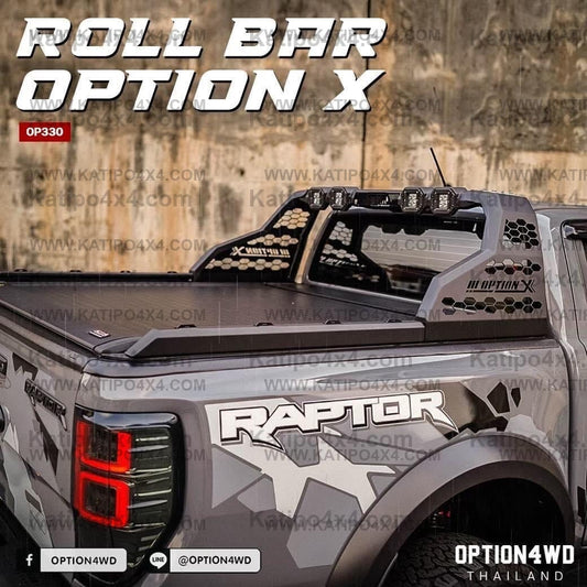 OPTION4WD - OPTION-X SPORT BAR ( UNIVERSAL )  Suitable to fit onto a HARD-LID
