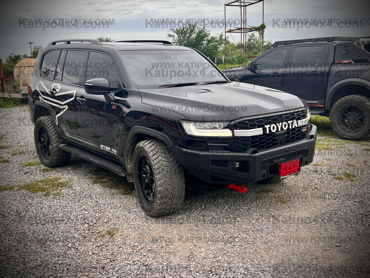 OPTION4WD - TOYOTA LC300 , Supreme FRONT WINCH BAR VX - TOYOTA LC300 2022+