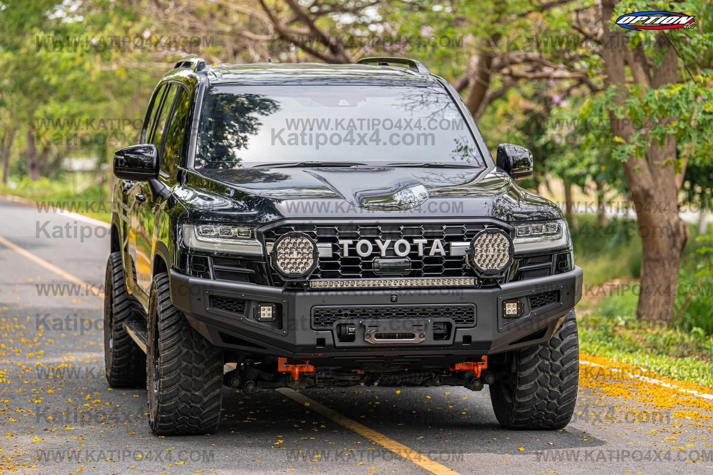 OPTION4WD - TOYOTA LC300 , Supreme FRONT WINCH BAR VX - TOYOTA LC300 2022+