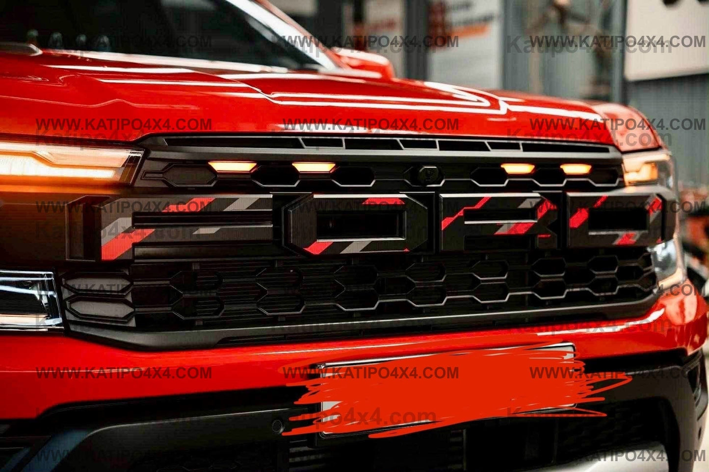VENOM EDITION DRL — Unleashed!  Amber Grill Lights & Daytime Running Light Package Kit for 2022+ Ford Ranger Raptor NEXT-GEN