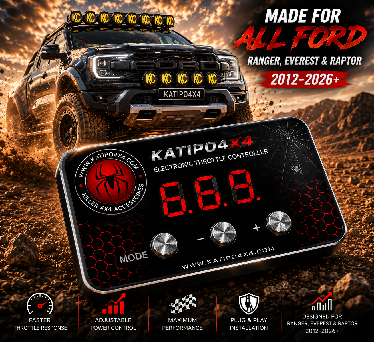 Electronic Throttle Controller, Accelerator Controller for Ford RANGER ...