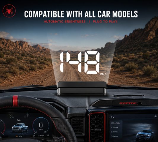 HUD Head-up Display Car GPS Digital Speedometer Universal ( Plug & Play ) USB PORT