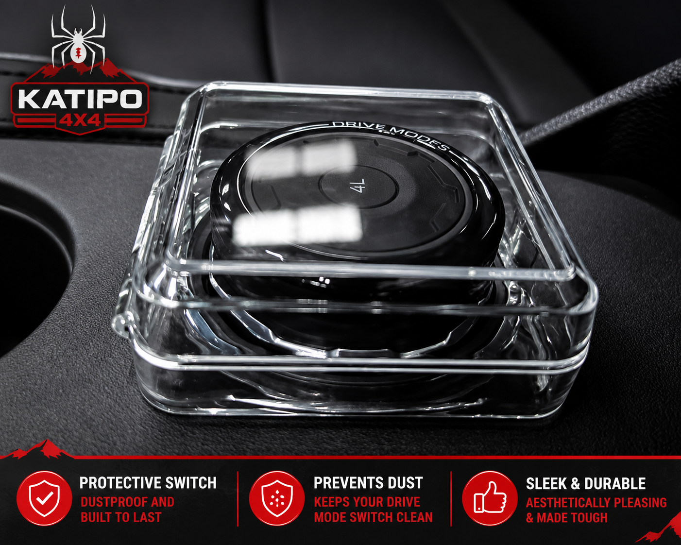 NEXT-GEN 2022+  4WD switch protection case ( STOP KIDS & PETS FROM CHANGING YOUR GEARS ) RANGER, EVEREST & RAPTOR