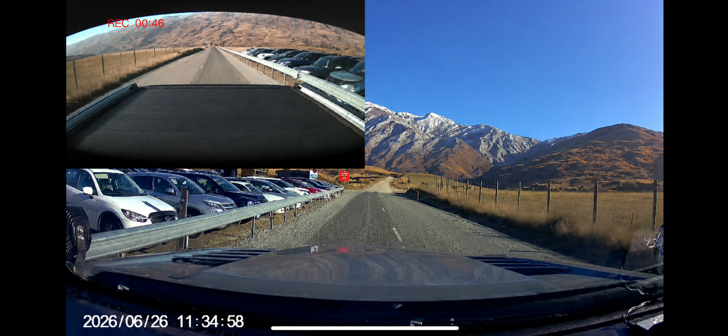 4K Dashcam for Ford Ranger, Everest & Raptor 2022+ ( Plug & Play Perfect fit ) Front & Rear Cam Option