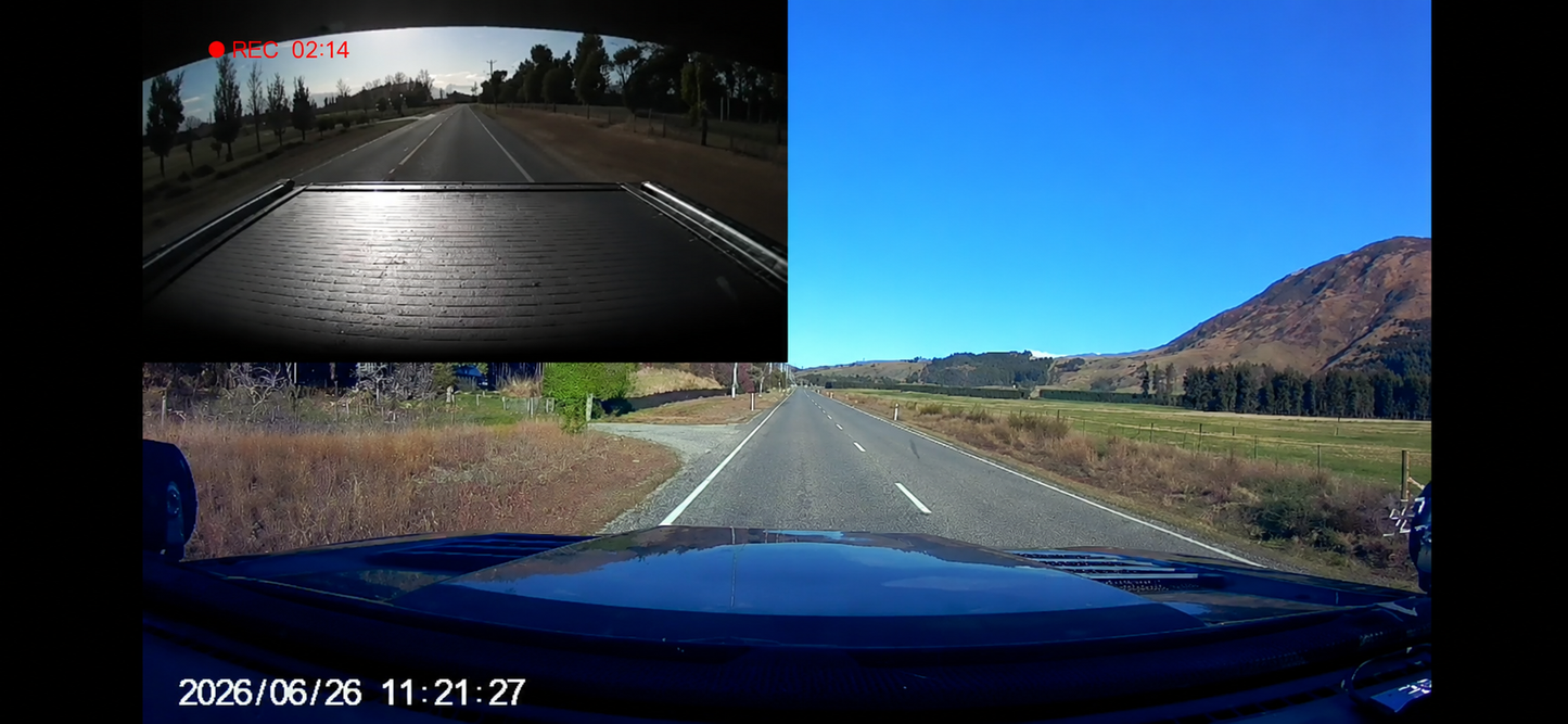 4K Dashcam for Ford Ranger, Everest & Raptor 2022+ ( Plug & Play Perfect fit ) Front & Rear Cam Option