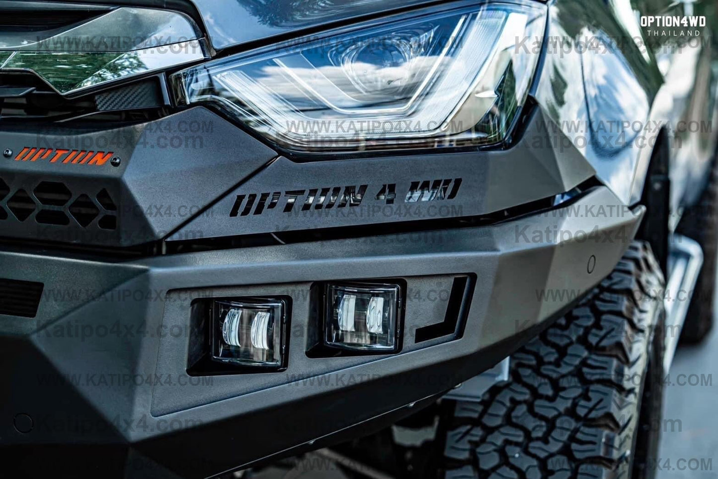 OPTION4WD - V.1 FRONT WINCH BAR ISUZU D-MAX ( 2020-2023 )