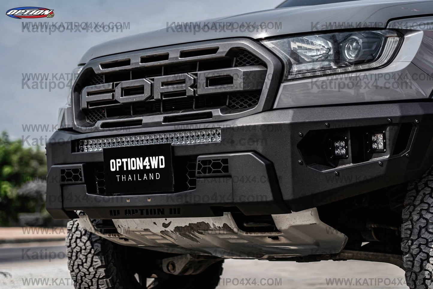 V.1 FRONT WINCH BAR, FORD RANGER RAPTOR