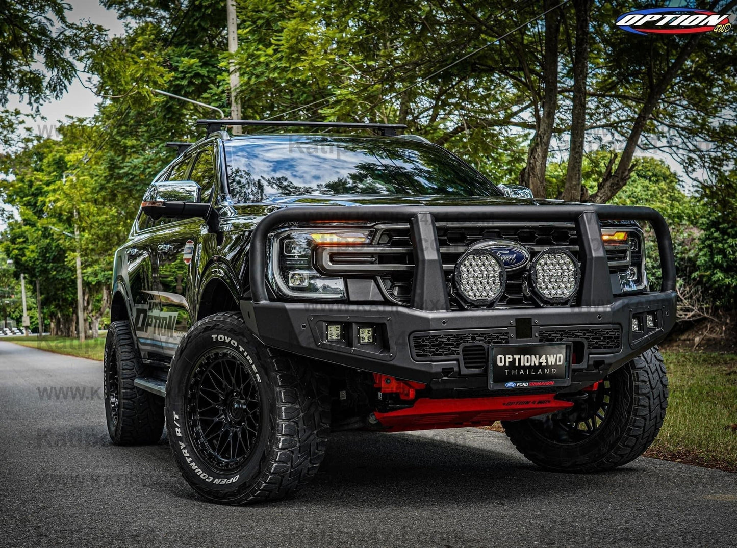NEXT-GEN 2022+ OP-V2 SUPREME FRONT WINCH BAR  ( Loop ) - FORD RANGER & EVEREST