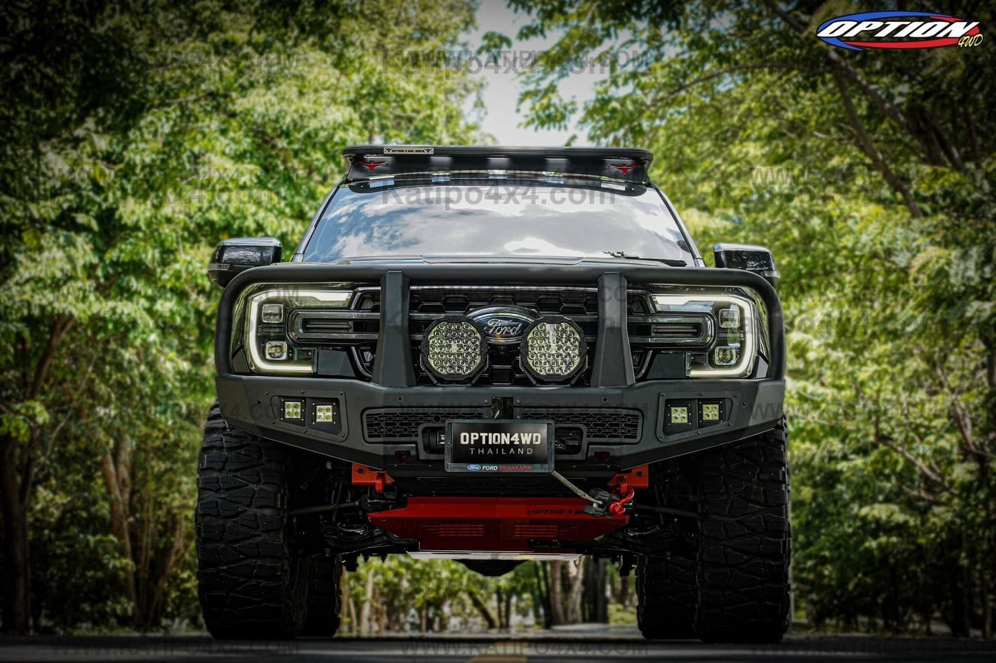 NEXT-GEN 2022+ OP-V2 SUPREME FRONT WINCH BAR  ( Loop ) - FORD RANGER & EVEREST