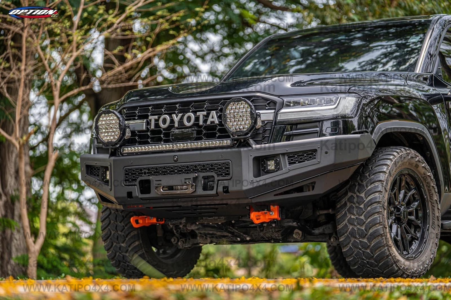 OPTION4WD - TOYOTA LC300 , Supreme FRONT WINCH BAR VX - TOYOTA LC300 2022+