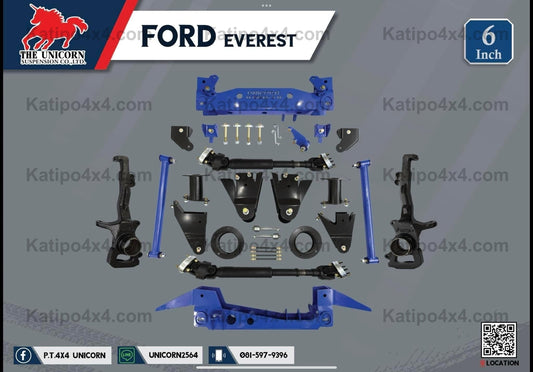 FORD EVEREST 6" LIFT KIT  ( FREE SHIPPING WORLDWIDE )