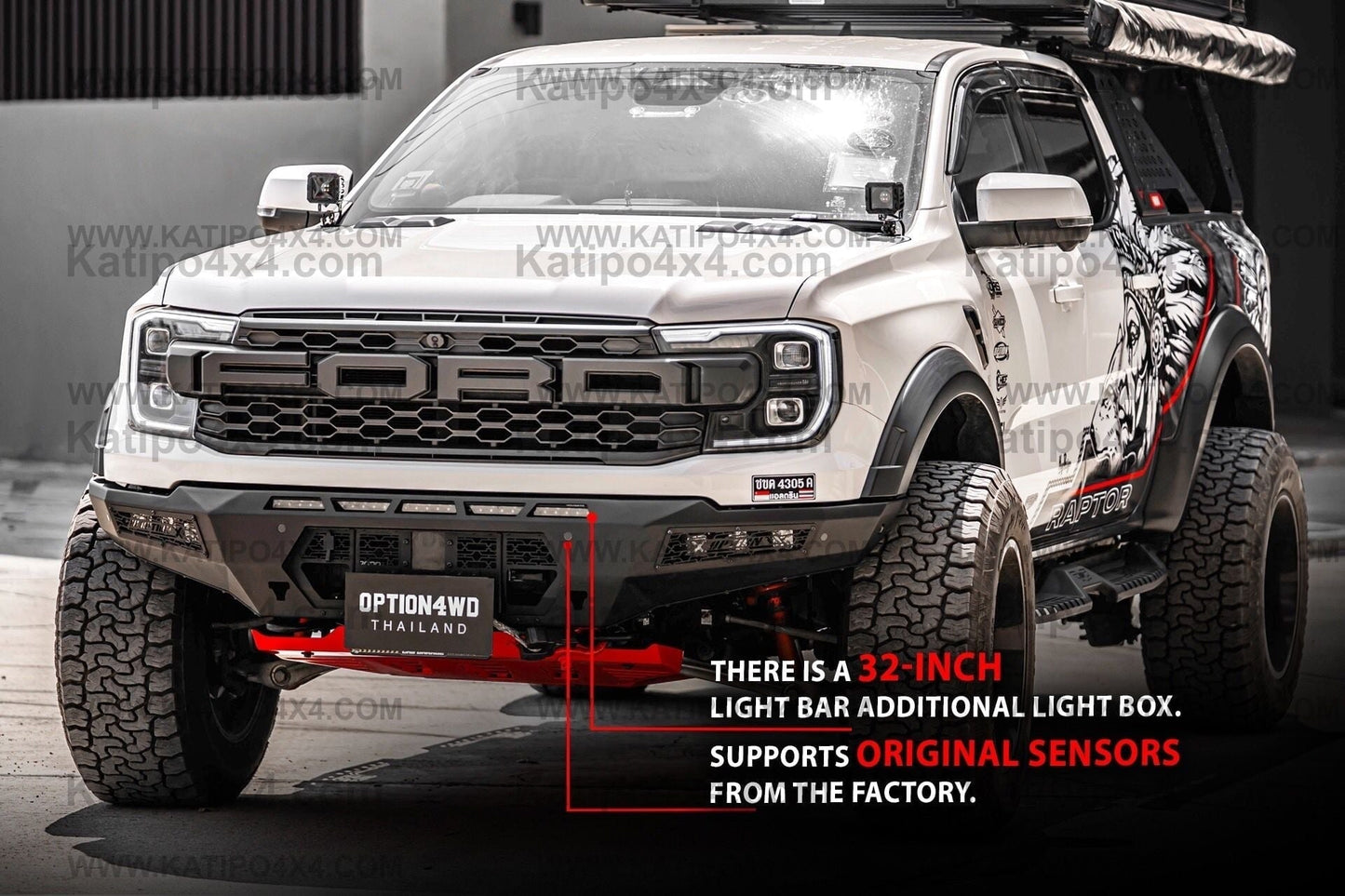 OPTION4WD - NEXT-GEN RAPTOR OP-X FRONT WINCH BAR