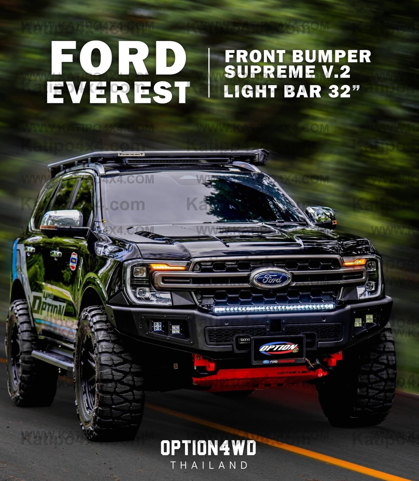 NEXT-GEN EVEREST - V.2  FRONT WINCH BAR FORD EVEREST 2022+