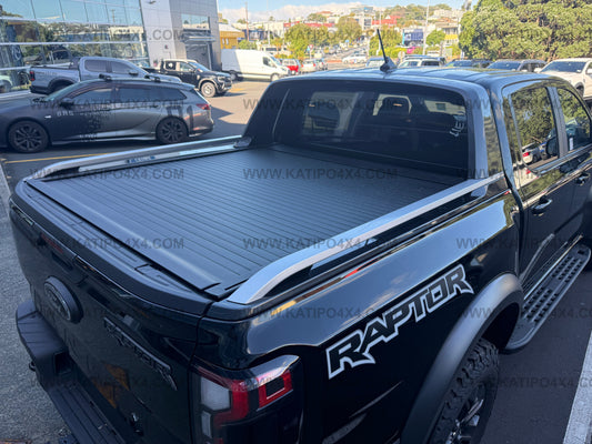 2022+ ( BLACK )  NEXT-GEN FORD RANGER & RAPTOR ELECTRIC ROLLER LID SPORTS BAR. ( FREE FITTING OR SHIPPING )