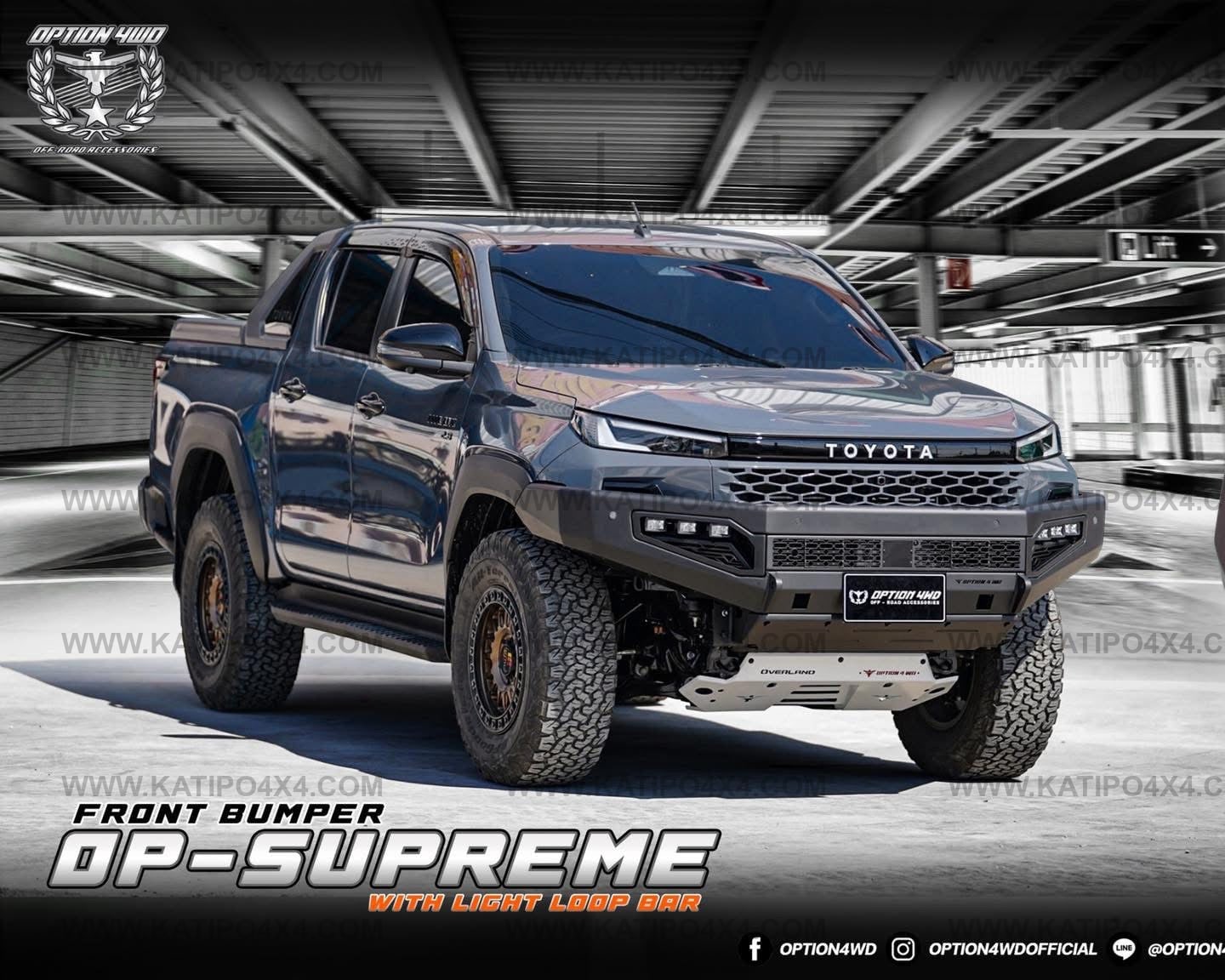 Option4wd - 2026+ NEW-GEN TOYOTA HILUX , Supreme FRONT WINCH BAR