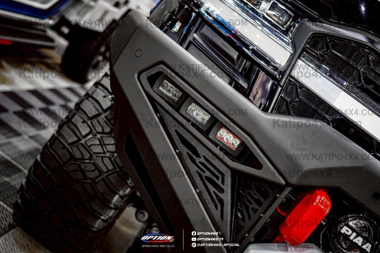 OPTION4WD - TOYOTA LC300 , BAJA FRONT WINCH BAR - TOYOTA LC300 2022+