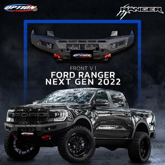 NEXT-GEN 2022+ OP-V1 FRONT WINCH BAR  - FORD RANGER & EVEREST ( IN STOCK NOW )