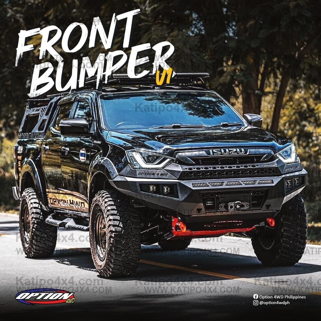 OPTION4WD - V.1 FRONT WINCH BAR ISUZU D-MAX ( 2020-2023 )