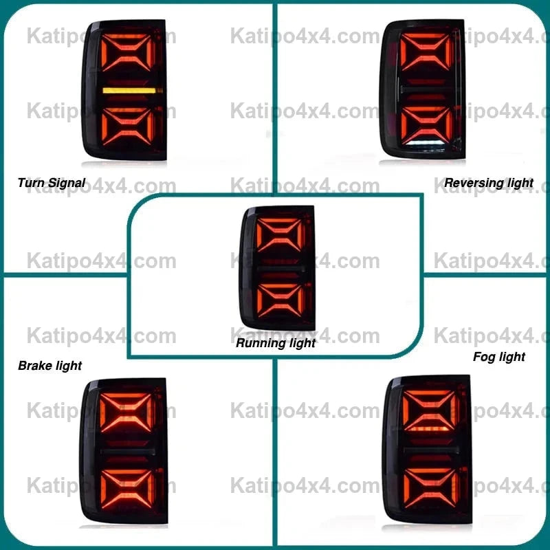 LED REAR LIGHTS  VW Amarok 2008-2022 , Sequential Turning Signal ( X-MEN DESIGN ) FREE WORLD-WIDE SHIPPING